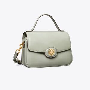 New!! Tory Burch Robinson Spazzolato Small Top-Handle Bag